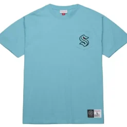 Mitchell & Ness T-Shirts & Tops-Premium Pocket Tee Seattle Kraken