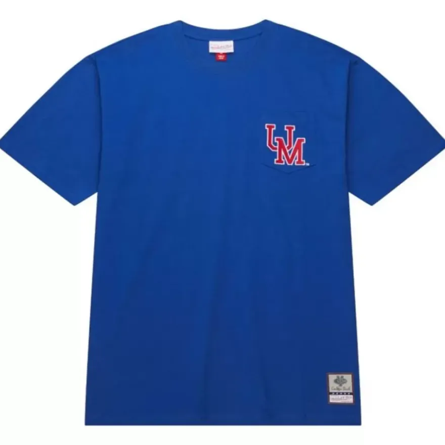 Mitchell & Ness T-Shirts & Tops-Premium Pocket Tee University Of Mississippi