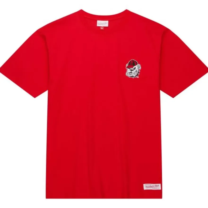 Mitchell & Ness T-Shirts & Tops-Premium Pocket Tee University Of Georgia