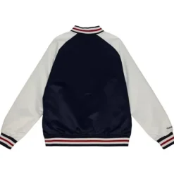 Mitchell & Ness Jackets & Outerwear-Primetime Lightweight Satin Jacket Chicago Cubs