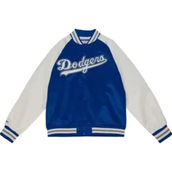 Mitchell & Ness Jackets & Outerwear-Primetime Lightweight Satin Jacket Los Angeles Dodgers