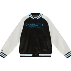 Mitchell & Ness Jackets & Outerwear-Primetime Lightweight Satin Jacket Charlotte Fc