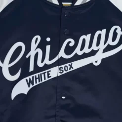 Mitchell & Ness Jackets & Outerwear-Primetime Lightweight Satin Jacket Chicago White Sox