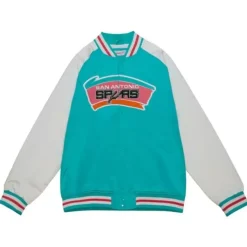 Mitchell & Ness Jackets & Outerwear-Primetime Lightweight Satin Jacket San Antonio Spurs