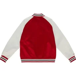 Mitchell & Ness Jackets & Outerwear-Primetime Lightweight Satin Jacket Chicago Bulls