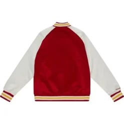 Mitchell & Ness Jackets & Outerwear-Primetime Lightweight Satin Jacket Houston Rockets