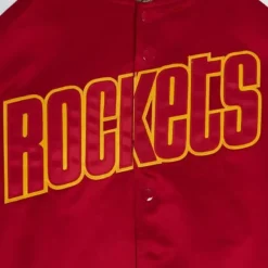 Mitchell & Ness Jackets & Outerwear-Primetime Lightweight Satin Jacket Houston Rockets