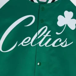 Mitchell & Ness Jackets & Outerwear-Primetime Lightweight Satin Jacket Boston Celtics