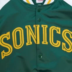 Mitchell & Ness Jackets & Outerwear-Primetime Lw Satin Jacket Seattle Supersonics