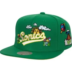 Mitchell & Ness Snapback-Psychedelic Snapback Hwc Seattle Supersonics