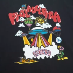 Mitchell & Ness T-Shirts & Tops-Psychedelic Ss Tee Philadelphia 76Ers