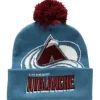 Mitchell & Ness Knit-Punch Out Pom Knit Colorado Avalanche