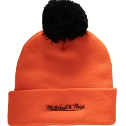 Mitchell & Ness Knit-Punch Out Pom Knit Philadelphia Flyers