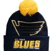 Mitchell & Ness Knit-Punch Out Pom Knit St. Louis Blues