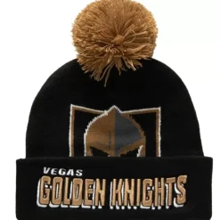 Mitchell & Ness Knit-Punch Out Pom Knit Vegas Golden Knights
