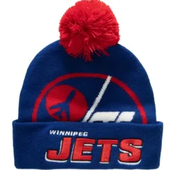 Mitchell & Ness Knit-Punch Out Pom Knit Winnipeg Jets