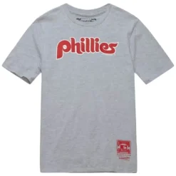 Mitchell & Ness Big Kids-Pushed Logo Tee Philadelphia Phillies