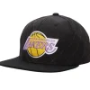Mitchell & Ness Snapback-Quilted Taslan Snapback Hwc Los Angeles Lakers