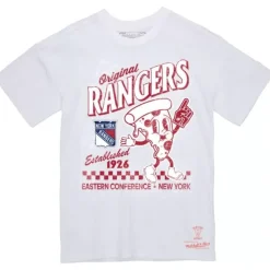 Mitchell & Ness T-Shirts & Tops-Ranger Pizza Tee New York Rangers