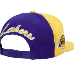 Mitchell & Ness Snapback-Rear Script Deadstock Snapback Los Angeles Lakers