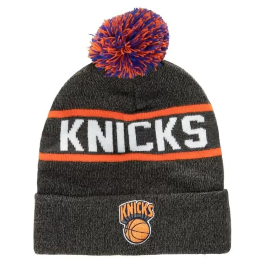 Mitchell & Ness Knit-Reload 2.0 Pom Knit Beanie New York Knicks