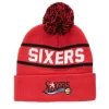 Mitchell & Ness Knit-Reload 2.0 Pom Knit Beanie Philadelphia 76Ers