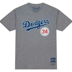 Mitchell & Ness T-Shirts & Tops-Retired Number Tee Los Angeles Dodgers Fernando Valenzuela