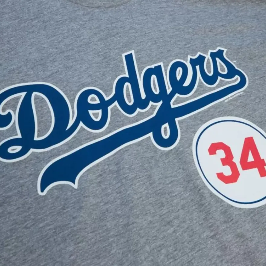 Mitchell & Ness T-Shirts & Tops-Retired Number Tee Los Angeles Dodgers Fernando Valenzuela