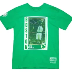 Mitchell & Ness T-Shirts & Tops-Retro Card Tee Boston Celtics Kevin Garnett
