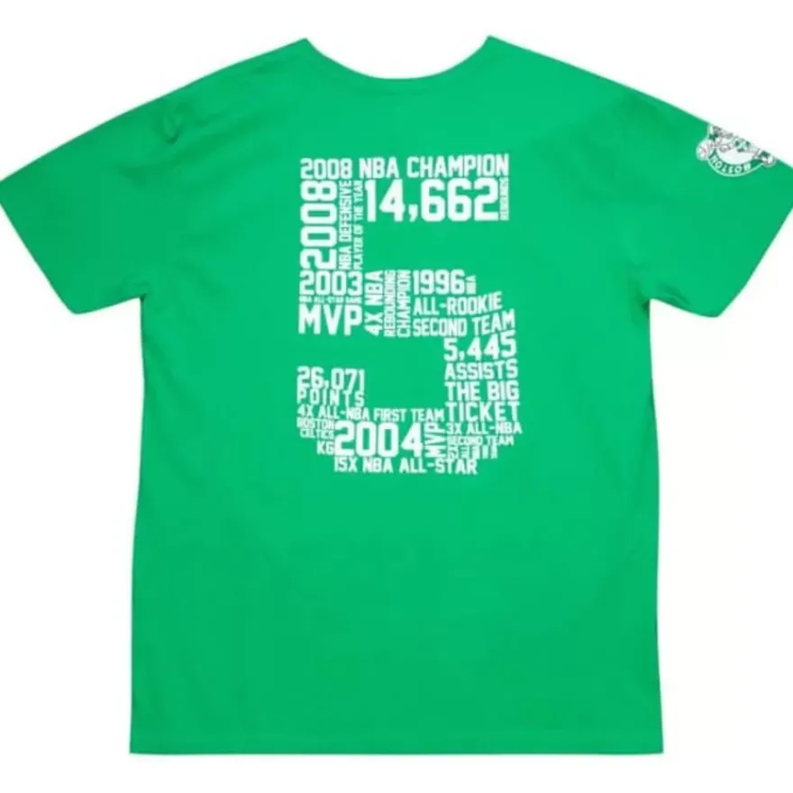Mitchell & Ness T-Shirts & Tops-Retro Card Tee Boston Celtics Kevin Garnett