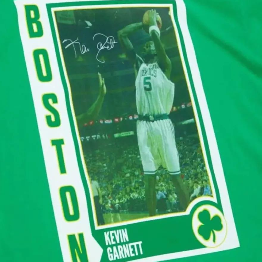 Mitchell & Ness T-Shirts & Tops-Retro Card Tee Boston Celtics Kevin Garnett