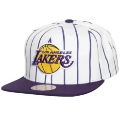 Mitchell & Ness Snapback-Retro Pinstripe Snapback Los Angeles Lakers