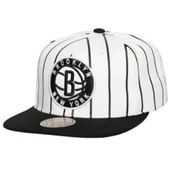 Mitchell & Ness Snapback-Retro Pinstripe Snapback Brooklyn Nets