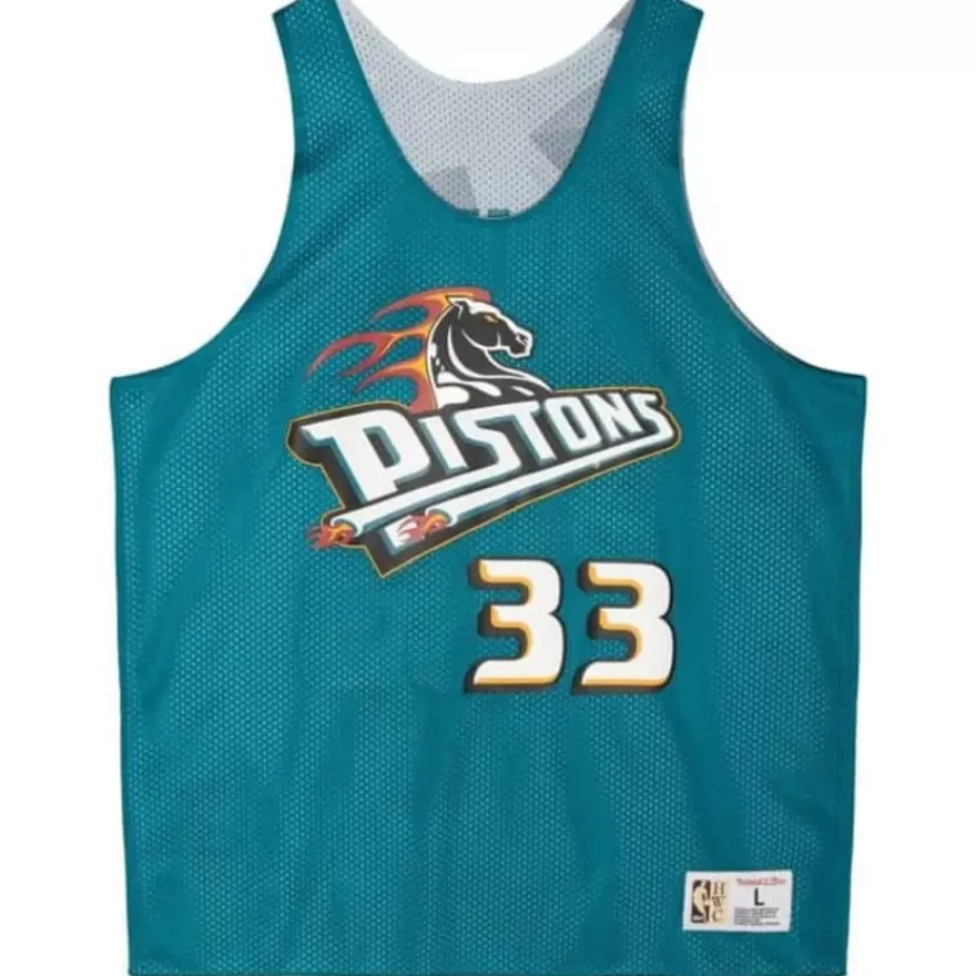 Mitchell & Ness T-Shirts & Tops-Reversible Mesh Tank Detroit Pistons Grant Hill