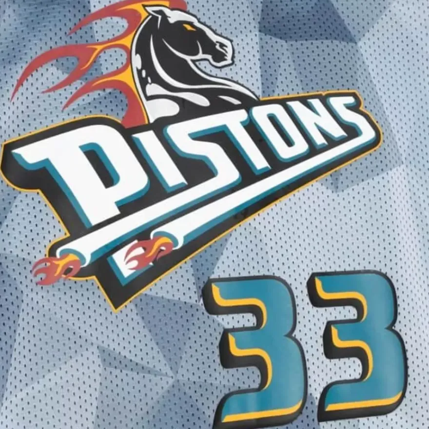 Mitchell & Ness T-Shirts & Tops-Reversible Mesh Tank Detroit Pistons Grant Hill