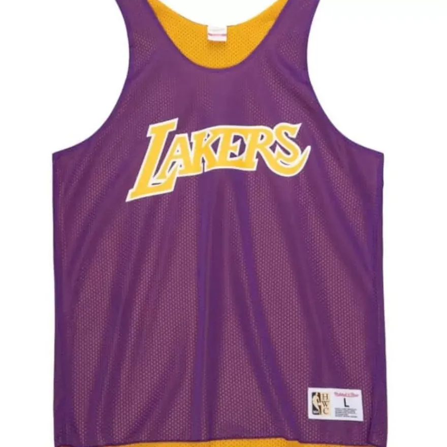 Mitchell & Ness T-Shirts & Tops-Reversible Mesh Tank Los Angeles Lakers
