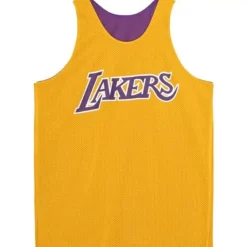 Mitchell & Ness T-Shirts & Tops-Reversible Mesh Tank Los Angeles Lakers