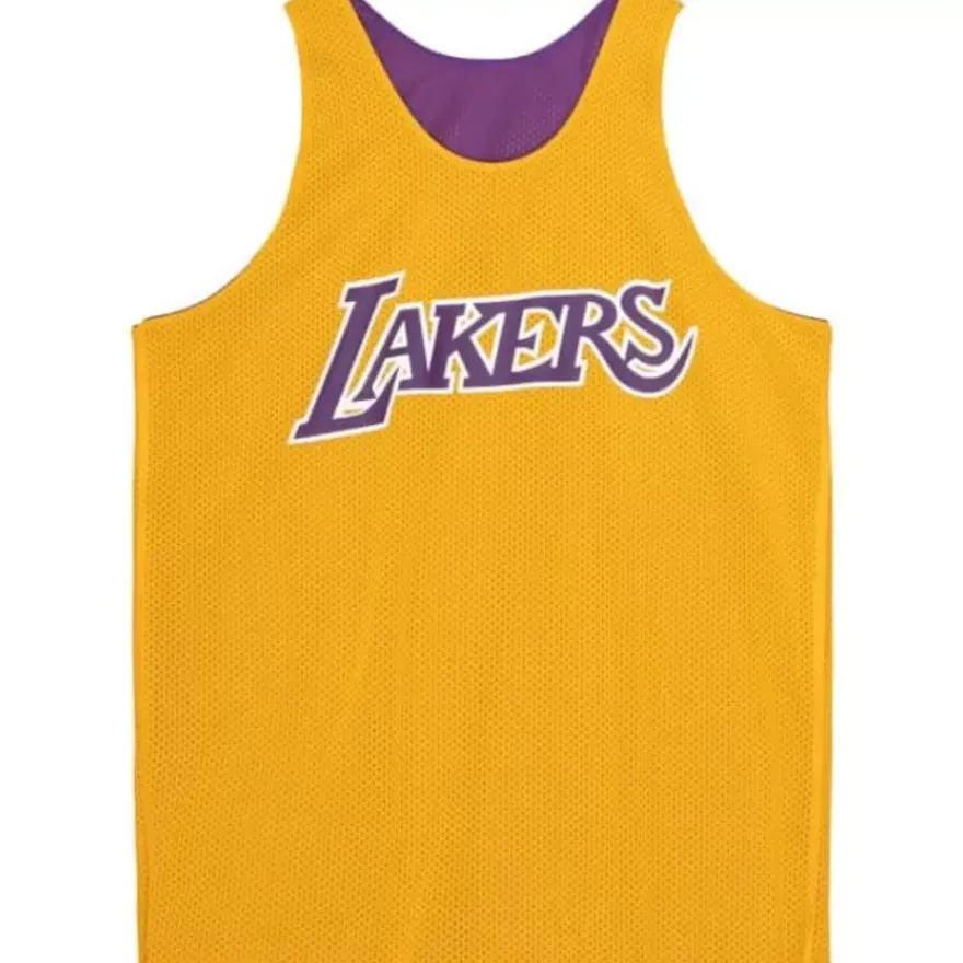 Mitchell & Ness T-Shirts & Tops-Reversible Mesh Tank Los Angeles Lakers