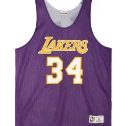 Mitchell & Ness T-Shirts & Tops-Reversible Mesh Tank Los Angeles Lakers Shaquille O'Neal