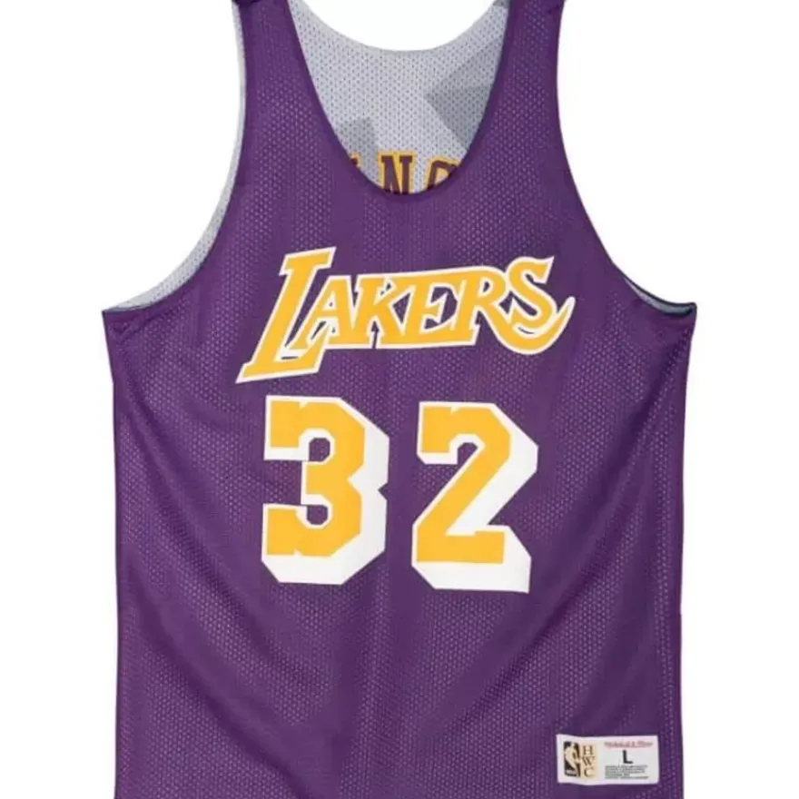 Mitchell & Ness T-Shirts & Tops-Reversible Mesh Tank Los Angeles Lakers Magic Johnson