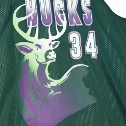Mitchell & Ness T-Shirts & Tops-Reversible Mesh Tank Milwaukee Bucks Ray Allen