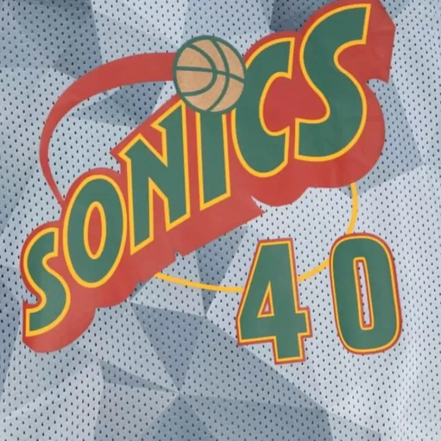 Mitchell & Ness T-Shirts & Tops-Reversible Mesh Tank Seattle Supersonics Shawn Kemp