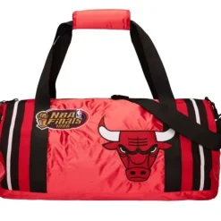 Mitchell & Ness Accessories-Satin Duffel Bag Chicago Bulls