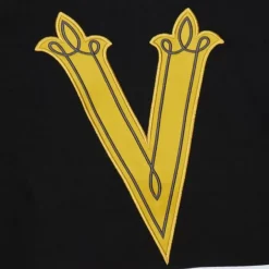 Mitchell & Ness Hoodies & Sweatshirts-Satin Insert Fleece Crew Current Logo Vegas Golden Knights