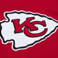 Mitchell & Ness Hoodies & Sweatshirts-Satin Insert Fleece Crew Kansas City Chiefs
