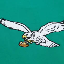 Mitchell & Ness Hoodies & Sweatshirts-Satin Insert Fleece Crew Philadelphia Eagles