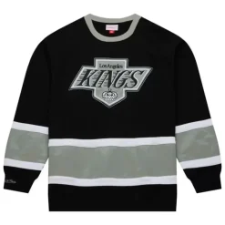 Mitchell & Ness Hoodies & Sweatshirts-Satin Insert Fleece Crew Los Angeles Kings