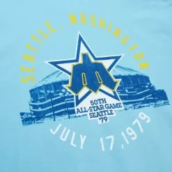 Mitchell & Ness T-Shirts & Tops-Seattle Asg Tee Seattle Mariners 1979