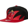 Mitchell & Ness Snapback-Sharktooth Snapback Hwc Miami Heat