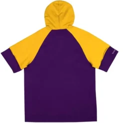 Mitchell & Ness Hoodies & Sweatshirts-Shortsleeve Fleece Hoodie Minnesota Vikings